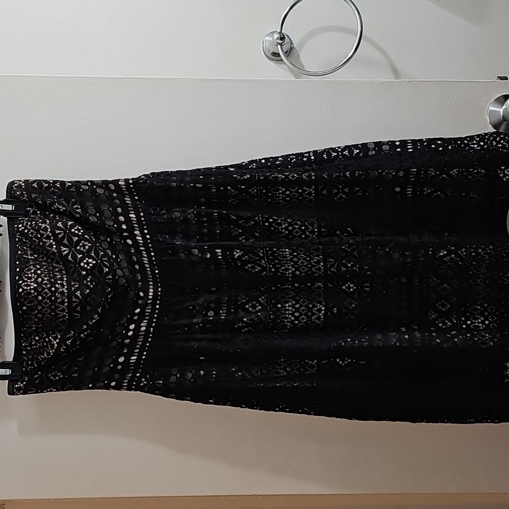 Jessica Simpson lace strapless dress